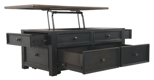 Tyler - Grayish Brown / Black - Lift Top Cocktail Table - JaxCo Furniture