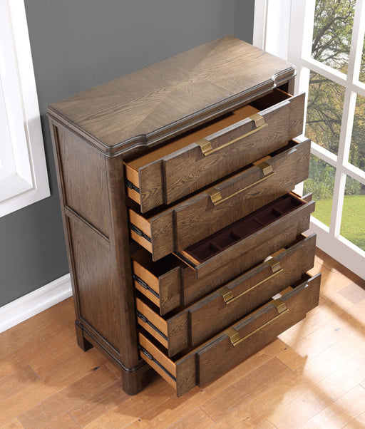 Milan - Chest - Dark Brown - JaxCo Furniture