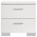 Felicity - 2-Drawer Nightstand - White High Gloss - JaxCo Furniture