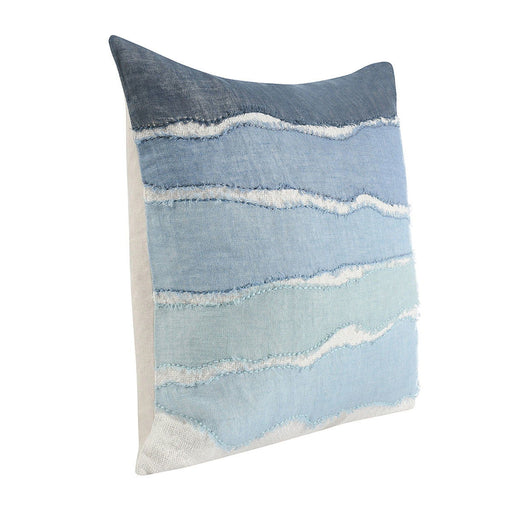 Stillness - ST Bikram Pillow - Capri Blue Multi - JaxCo Furniture