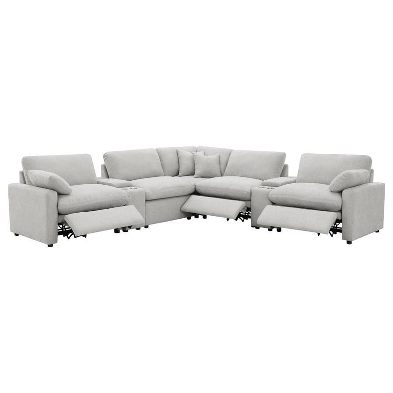 Collins - 7-Piece Modular Power Reclining Sectional - JaxCo Furniture