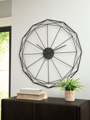 Arkthorne - Black - Wall Clock - JaxCo Furniture