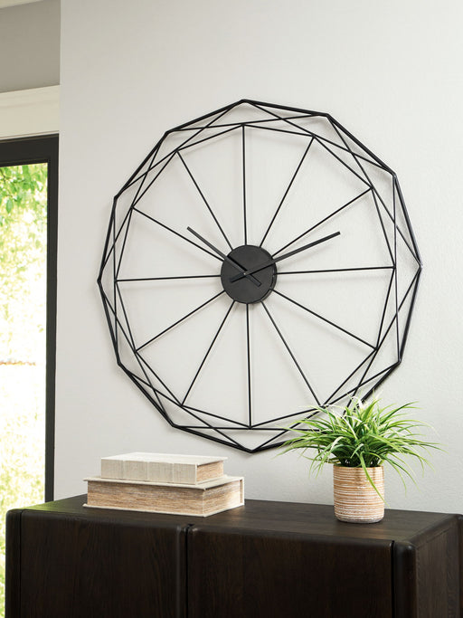 Arkthorne - Black - Wall Clock - JaxCo Furniture