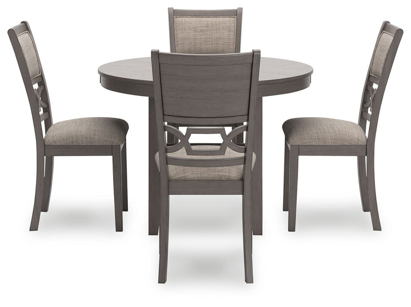 Wrenning - Gray - Dining Room Table Set (Set of 5) - JaxCo Furniture