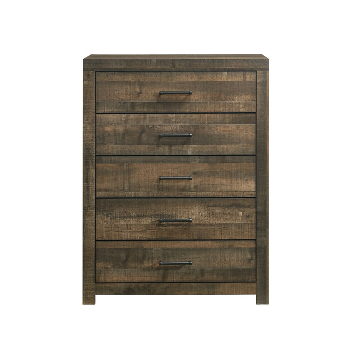 Bailey - 5-Drawer Chest - Walnut - JaxCo Furniture