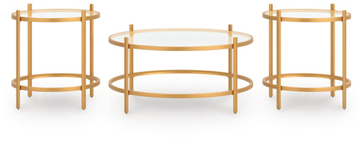 Pearlox - Gold - Occasional Table Set (Set of 3) - JaxCo Furniture