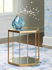 Veerwick - Gold Finish - Accent Cocktail Table - JaxCo Furniture