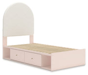 Wistenpine - Upholstered Panel Bed With Storage - JaxCo Furniture