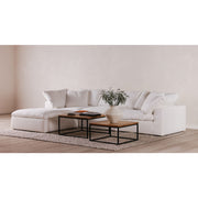 Clay - Livesmart Fabric Lounge Modular Sectional - Cream - JaxCo Furniture