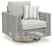 Seton Creek - Gray - Swivel Lounge With Cushion - JaxCo Furniture