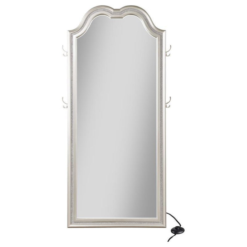Evangeline - Full Length LED Light Floor Mirror - Silver Oak - JaxCo Furniture