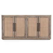 Jensen - 4 Door Cabinet - Taupe - JaxCo Furniture