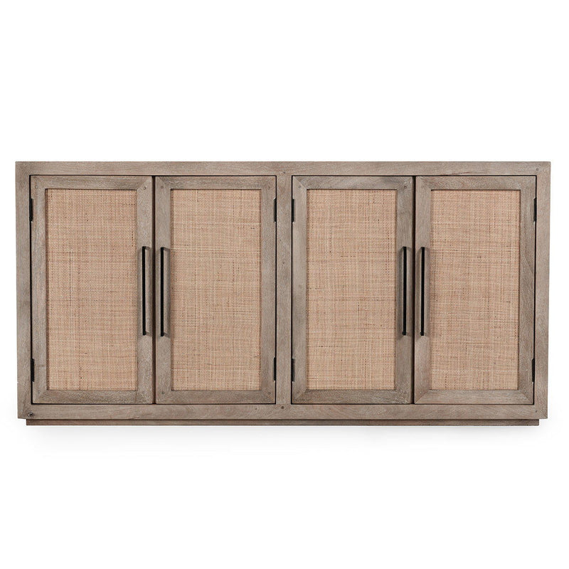 Jensen - 4 Door Cabinet - Taupe - JaxCo Furniture