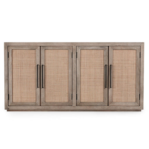 Jensen - 4 Door Cabinet - Taupe - JaxCo Furniture