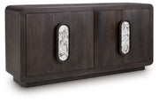 Elliston - Espresso Brown - Accent Cabinet - JaxCo Furniture