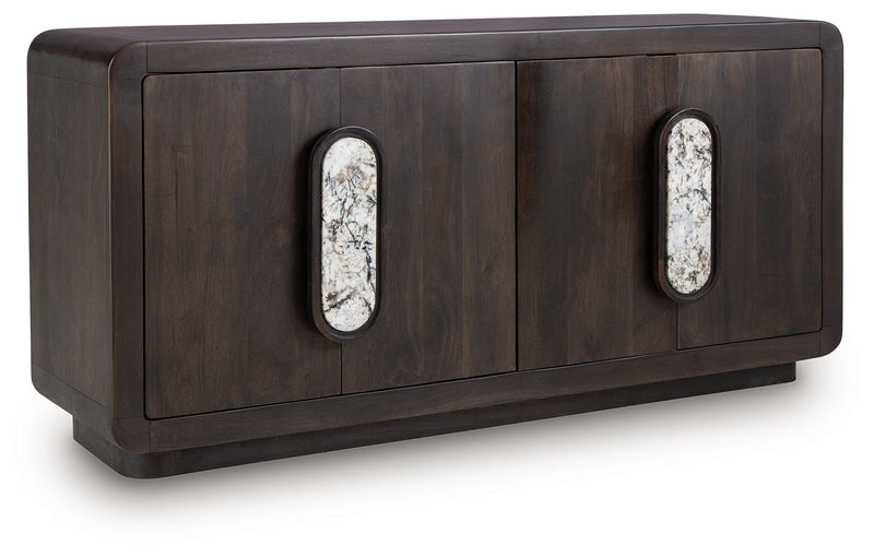 Elliston - Espresso Brown - Accent Cabinet - JaxCo Furniture