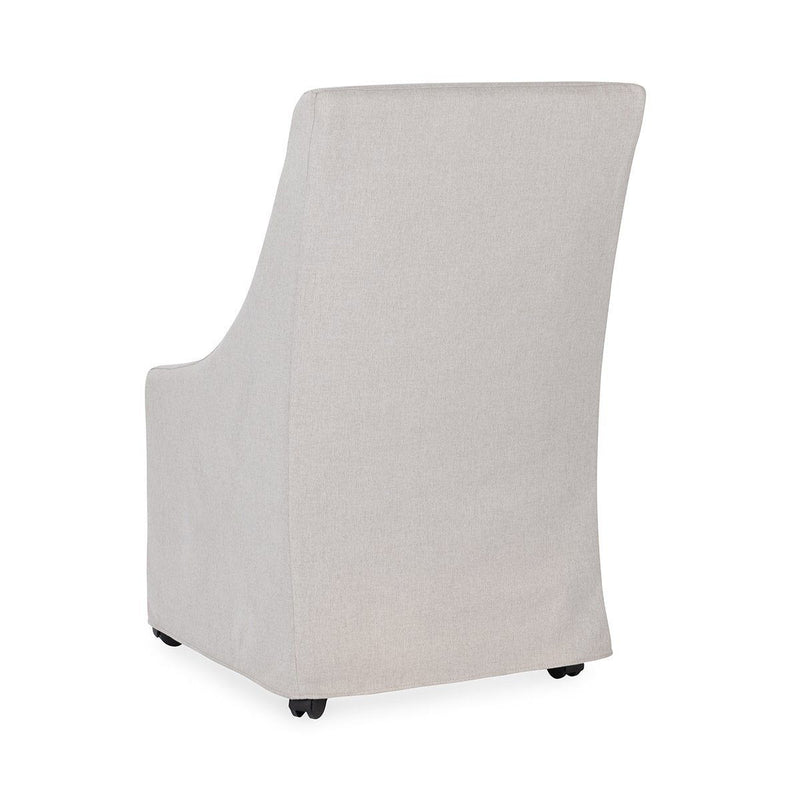 Warwick - Upholstered Rolling Dining Chair - JaxCo Furniture