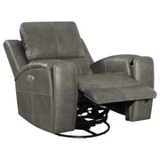 Brickston - Triple Power Swivel Glider Recliner - JaxCo Furniture