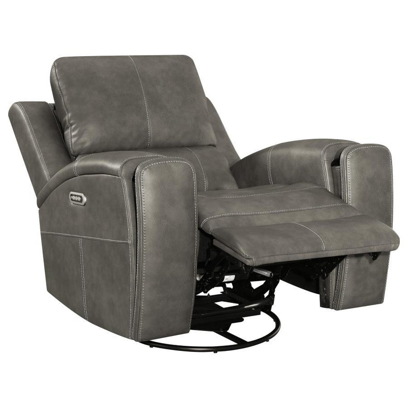 Brickston - Triple Power Swivel Glider Recliner - JaxCo Furniture
