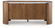 Fitzroy - Brown / White - Accent Cabinet - JaxCo Furniture