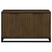 Ryatt - 4 Door Engineered Wood Accent Cabinet - Dark Pine - JaxCo Furniture