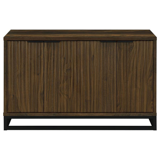 Ryatt - 4 Door Engineered Wood Accent Cabinet - Dark Pine - JaxCo Furniture