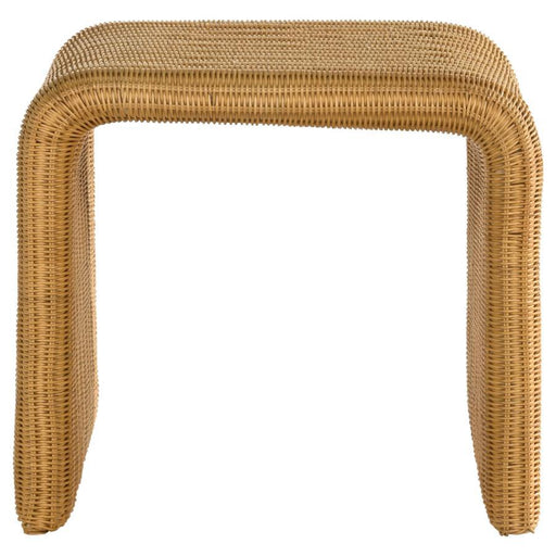 Juanita - Square Woven Rattan End Table - Natural - JaxCo Furniture