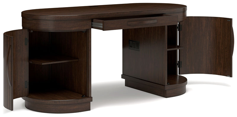 Korestone - Warm Brown - Home Office Desk - JaxCo Furniture