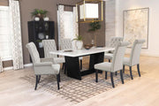 Sherry - Rectangular Marble Top Dining Table Set - JaxCo Furniture