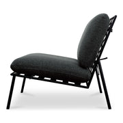 Salma - Outdoor Accent Chair - Charcoal - JaxCo Furniture