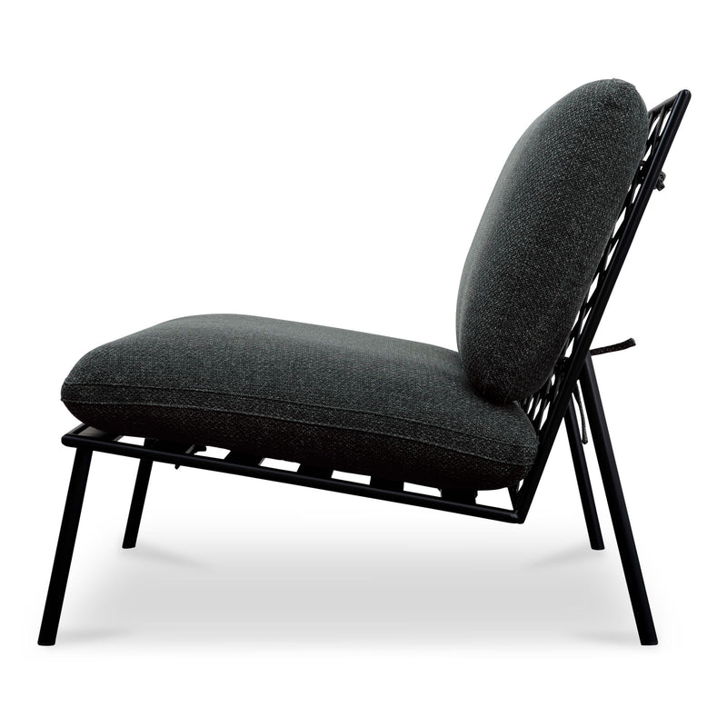 Salma - Outdoor Accent Chair - Charcoal - JaxCo Furniture