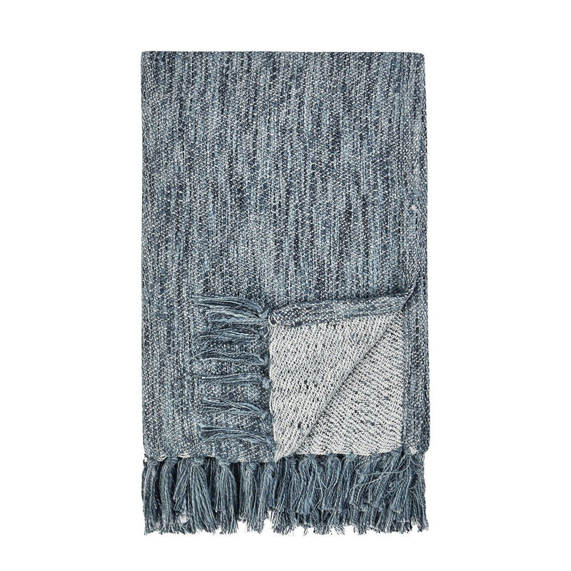 Throws - TC Sharma Throw - Denim Blue - JaxCo Furniture
