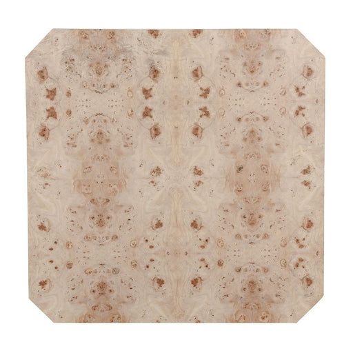 Avena - Burl Wood Square Coffee Table - Natural - JaxCo Furniture