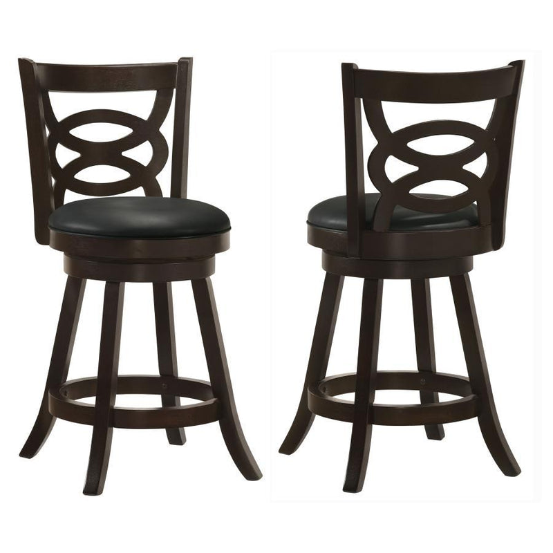 Calecita - Wood Swivel Counter Stool (Set of 2) - JaxCo Furniture