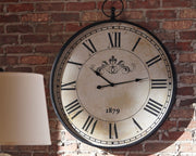 Augustina - Antique Black - Wall Clock - JaxCo Furniture
