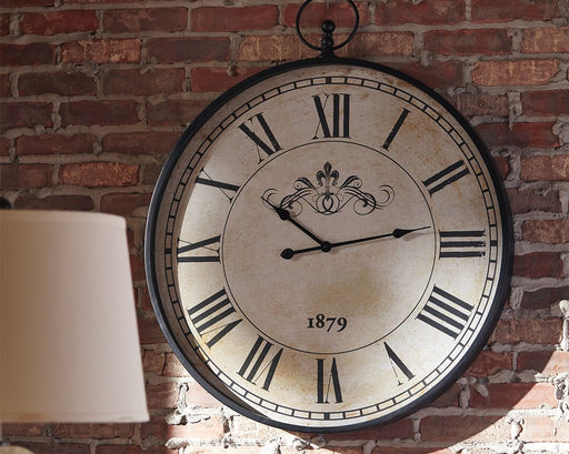 Augustina - Antique Black - Wall Clock - JaxCo Furniture