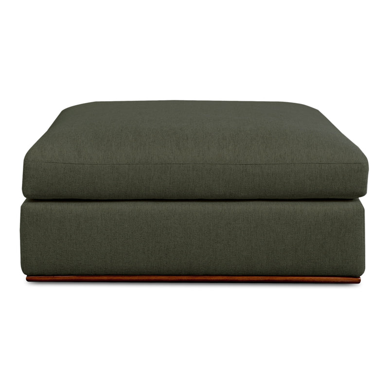 Rue - Ottoman - Deep Green - JaxCo Furniture