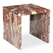 Rosa - Accent Table - Rosso Levanto Marble - JaxCo Furniture
