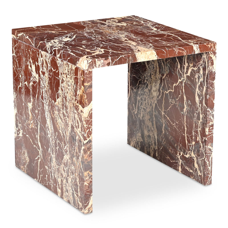 Rosa - Accent Table - Rosso Levanto Marble - JaxCo Furniture