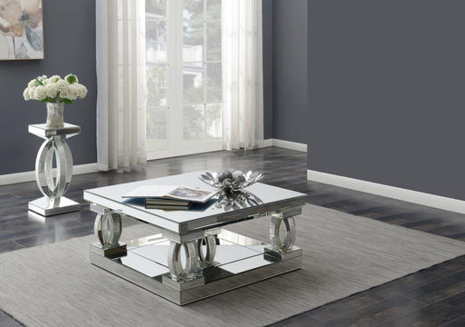 Amalia - Mirrored Coffee Table Set - JaxCo Furniture