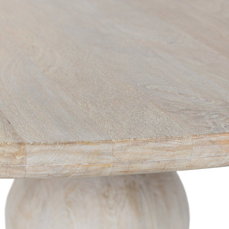 Hera - Mango Wood 60" Round Dining Table - JaxCo Furniture