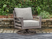 Hillside Barn - Gray / Brown - Swivel Lounge W/ Cushion - JaxCo Furniture