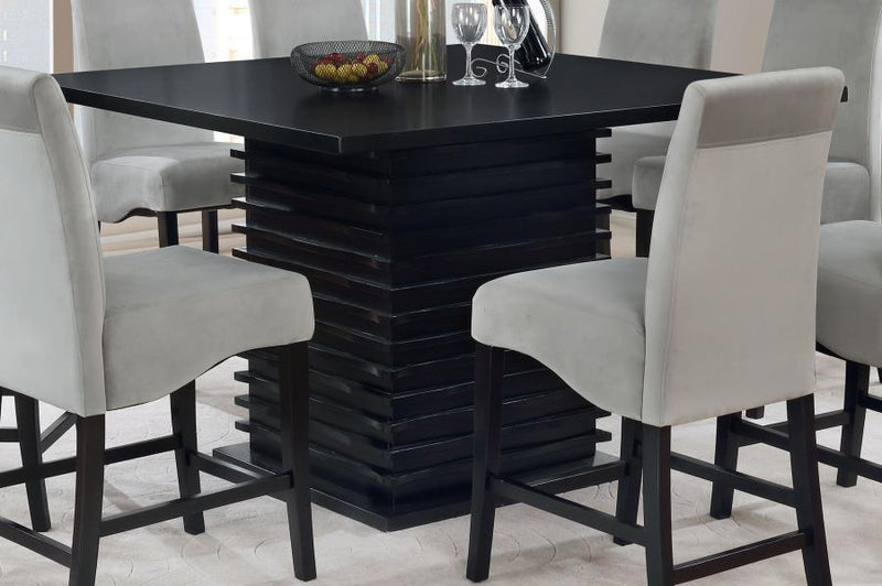 Stanton - Square Counter Height Dining Table - Black - JaxCo Furniture