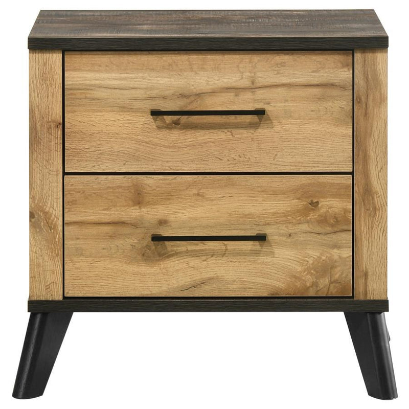 Kaywood - 2-Drawer Nightstand Bedside Table - Natural Pine - JaxCo Furniture