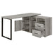 Hertford - L-Shape Office Desk with Storage - JaxCo Furniture