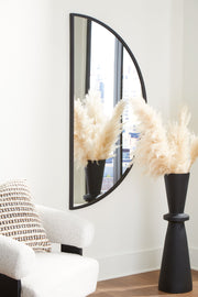 Denlow - Black - Accent Mirror - JaxCo Furniture