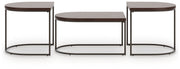 Vanmore - Dark Brown - Occasional Table Set (Set of 3) - JaxCo Furniture