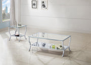 Saide - Glass Top Coffee And End Table Set - JaxCo Furniture