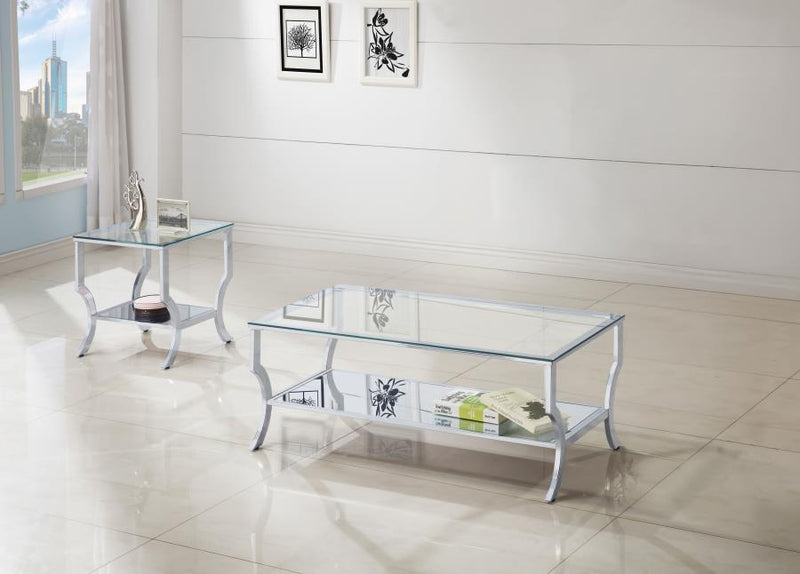 Saide - Glass Top Coffee And End Table Set - JaxCo Furniture