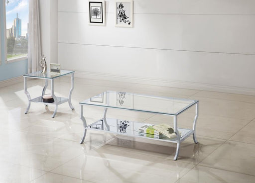 Saide - Glass Top Coffee And End Table Set - JaxCo Furniture